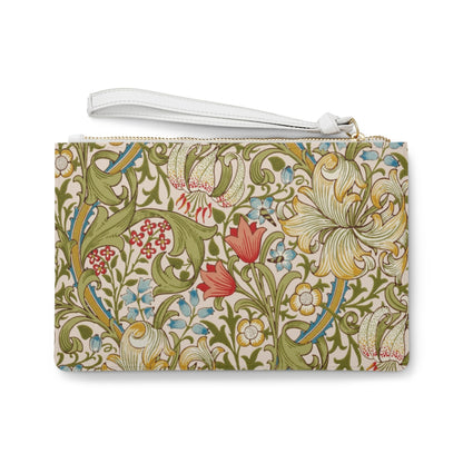 Clutch Bag William Morris Golden Lilly Design with strap