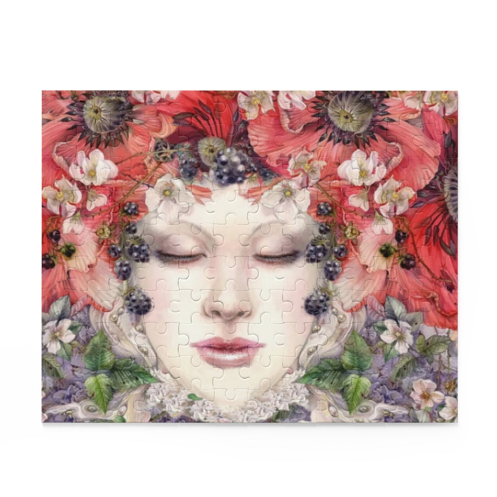 Woman with flower headdress puzzle