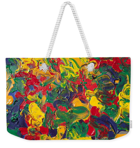 Abstract Painting - Color Explosion - Weekender Tote Bag - Portraits by NC