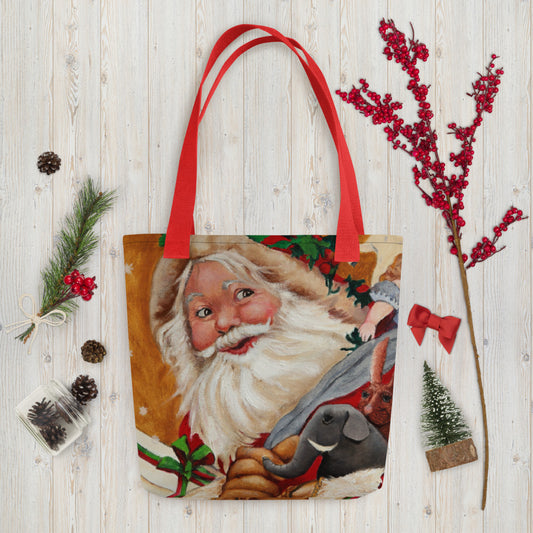 Einkaufstasche - Weihnachtsmann 15x15in
