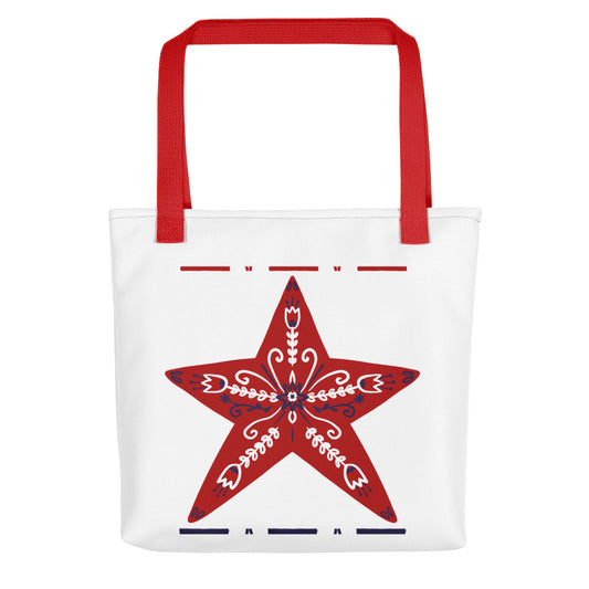 Einkaufstasche - Skandinavisches Design Roter Stern
