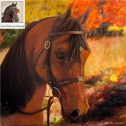 Horse Portrait from Photo