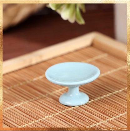 blue cake stand 1/12 scale dollhouse accessory