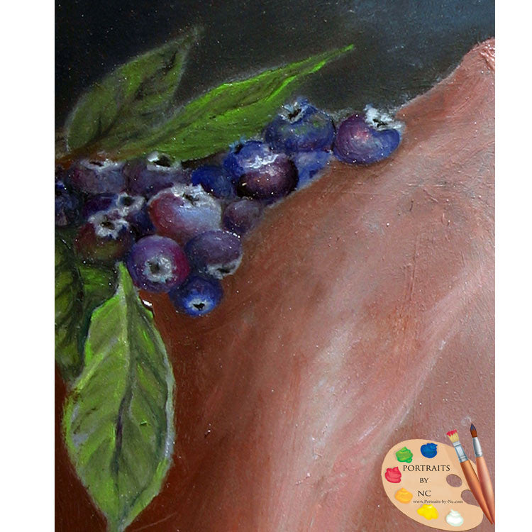 Still Life Painting of Blueberries 126