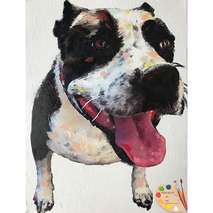 Boxer Dog Painting 518 - Portraits by NC
