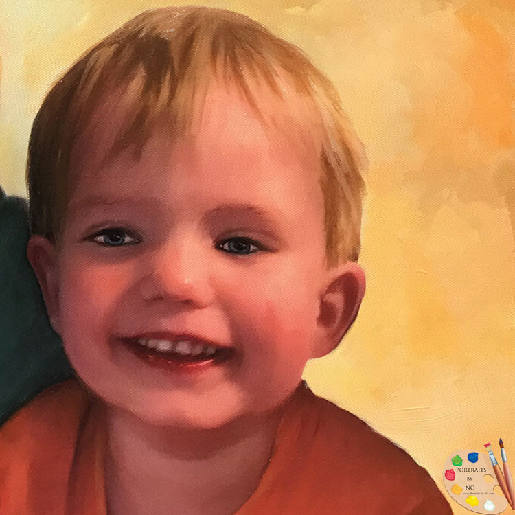 Boy Portrait in Oil