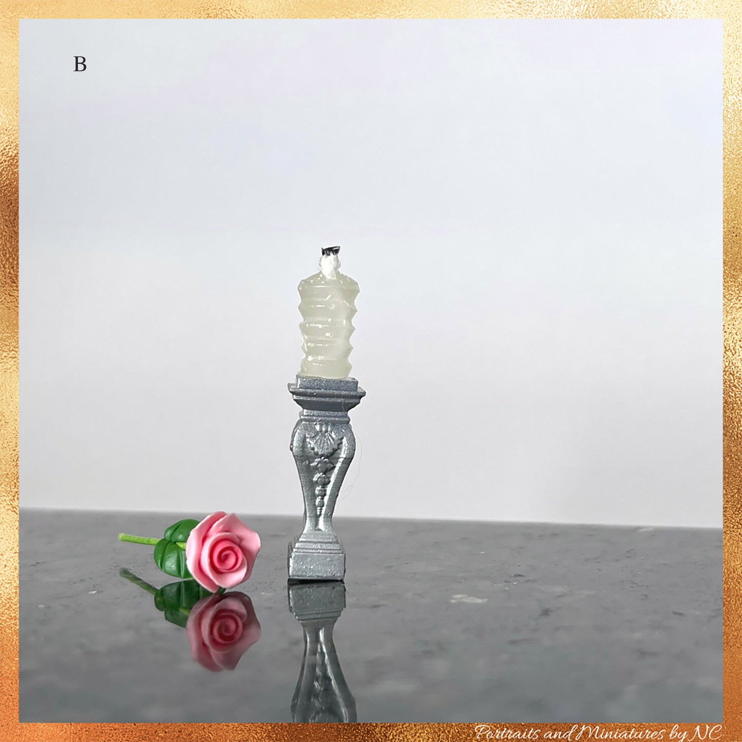Miniature Candle Stick for Dollhouse 1 12 scale Option B
