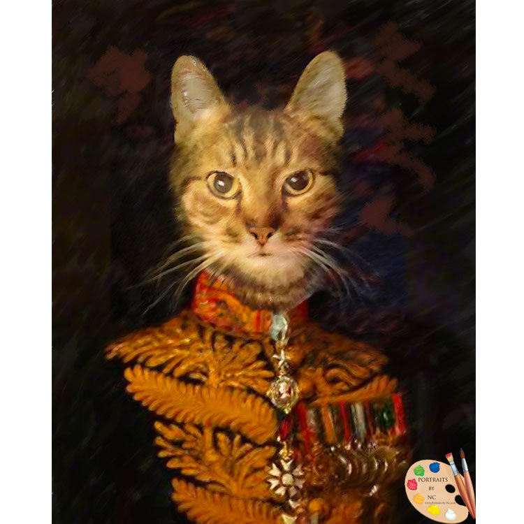 Cats in Costume Painting 377 - Portraits by NC