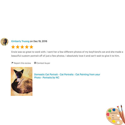 Review Siamese Cat Portrait 516