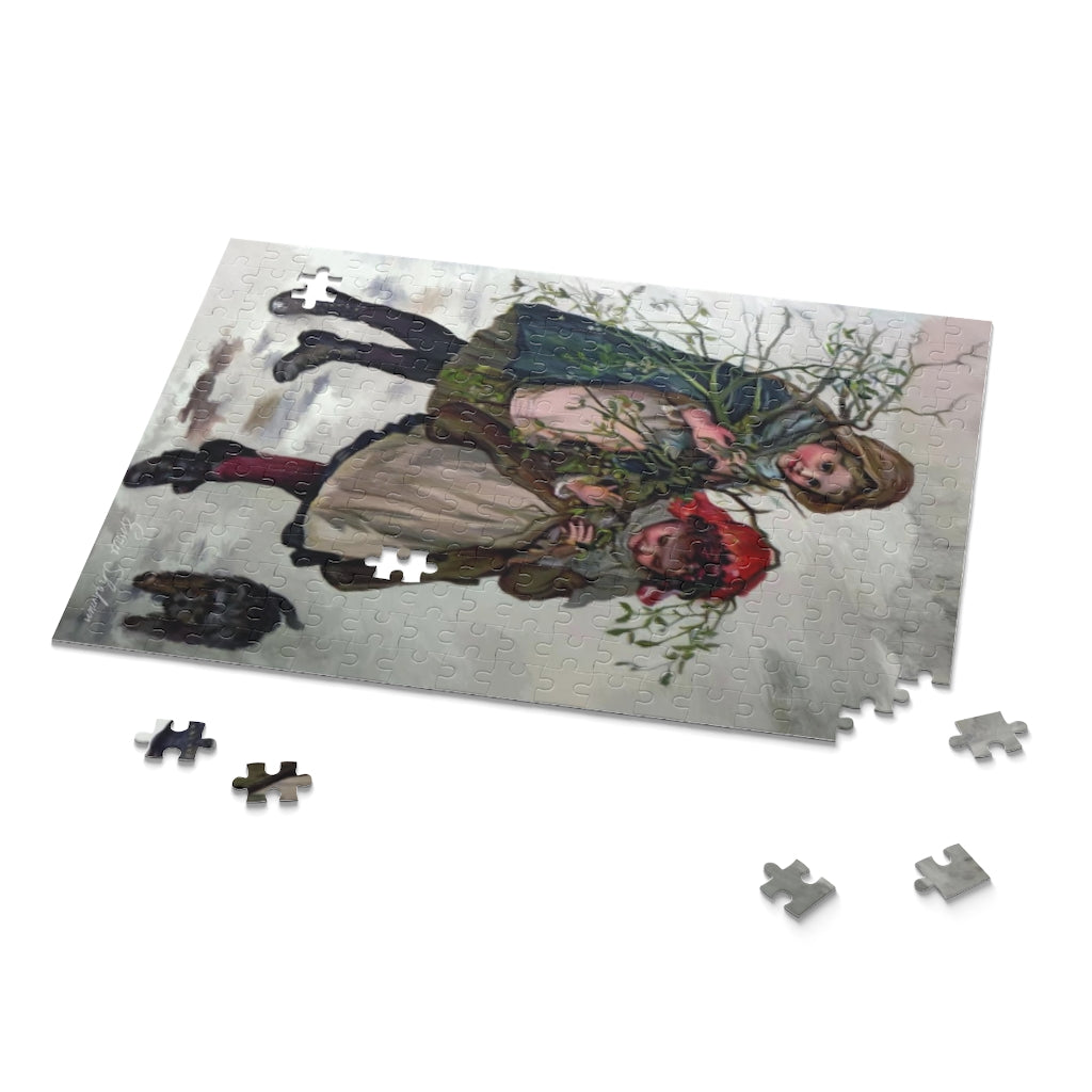 Photo Puzzle (120, 252, 500-Piece) - Gathering Mistletoe
