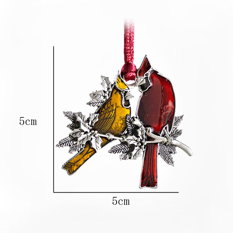Birds-Cardinals-Ornament size