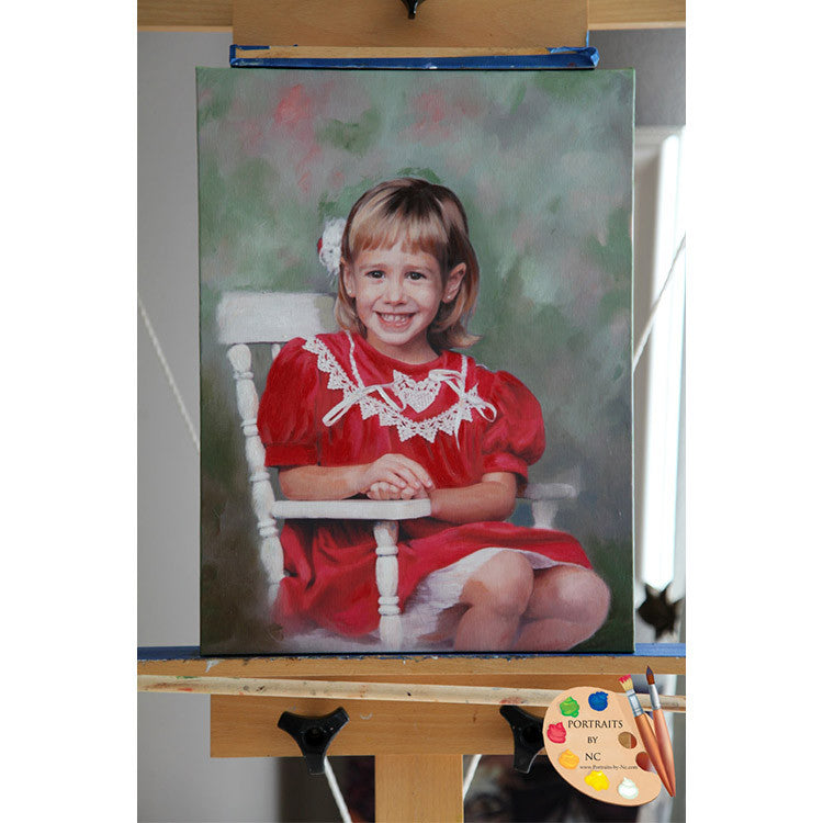 Child Portrait Girl on Rocking Chair 342 - Portraits by NC