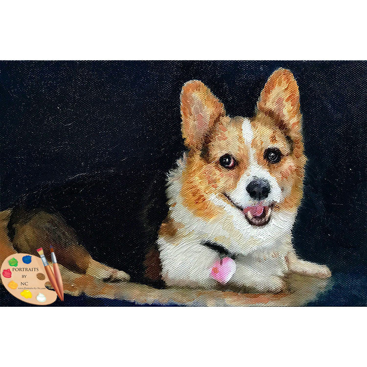 Corgi Puppy Painting