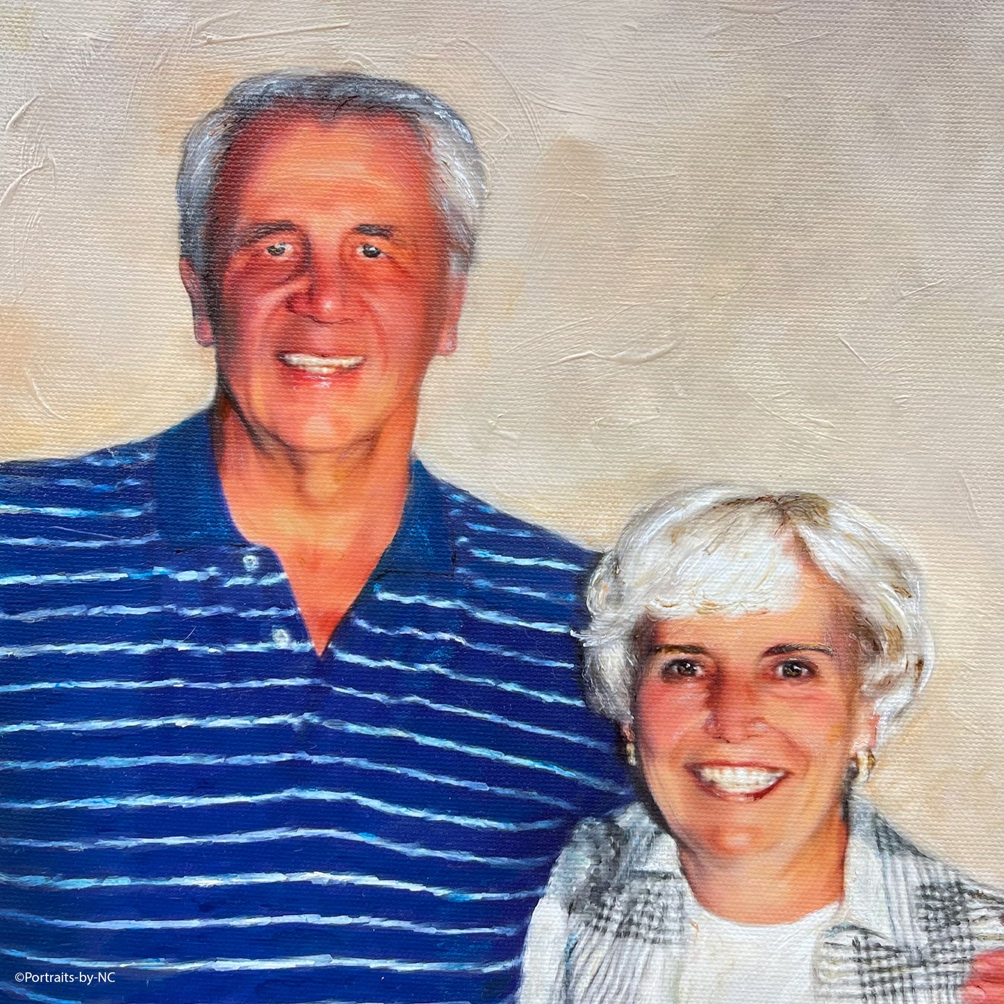 Ölportrait eines älteren Paares 