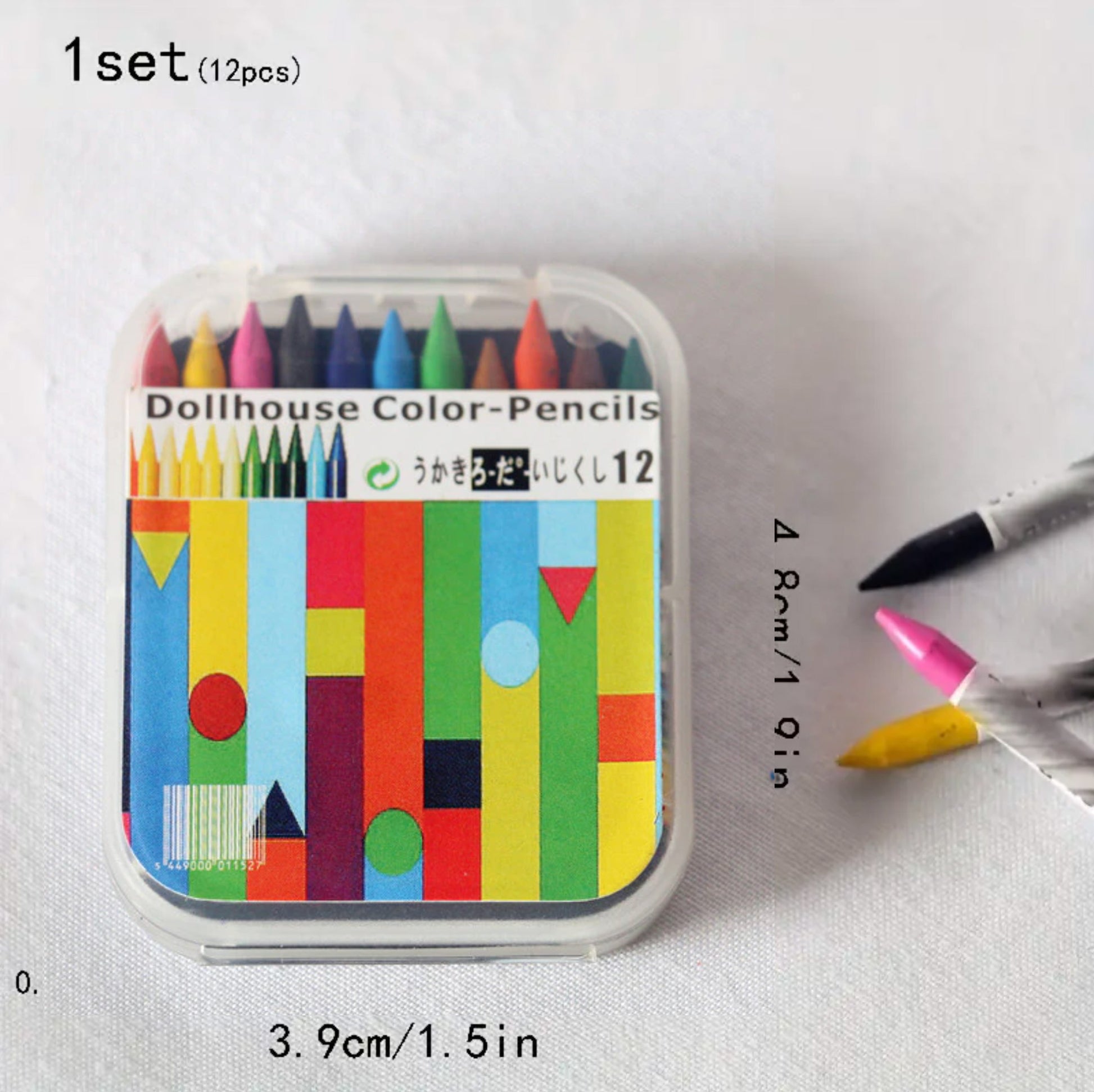 Miniature working Crayon set (made from real crayons) 1/6 Scale