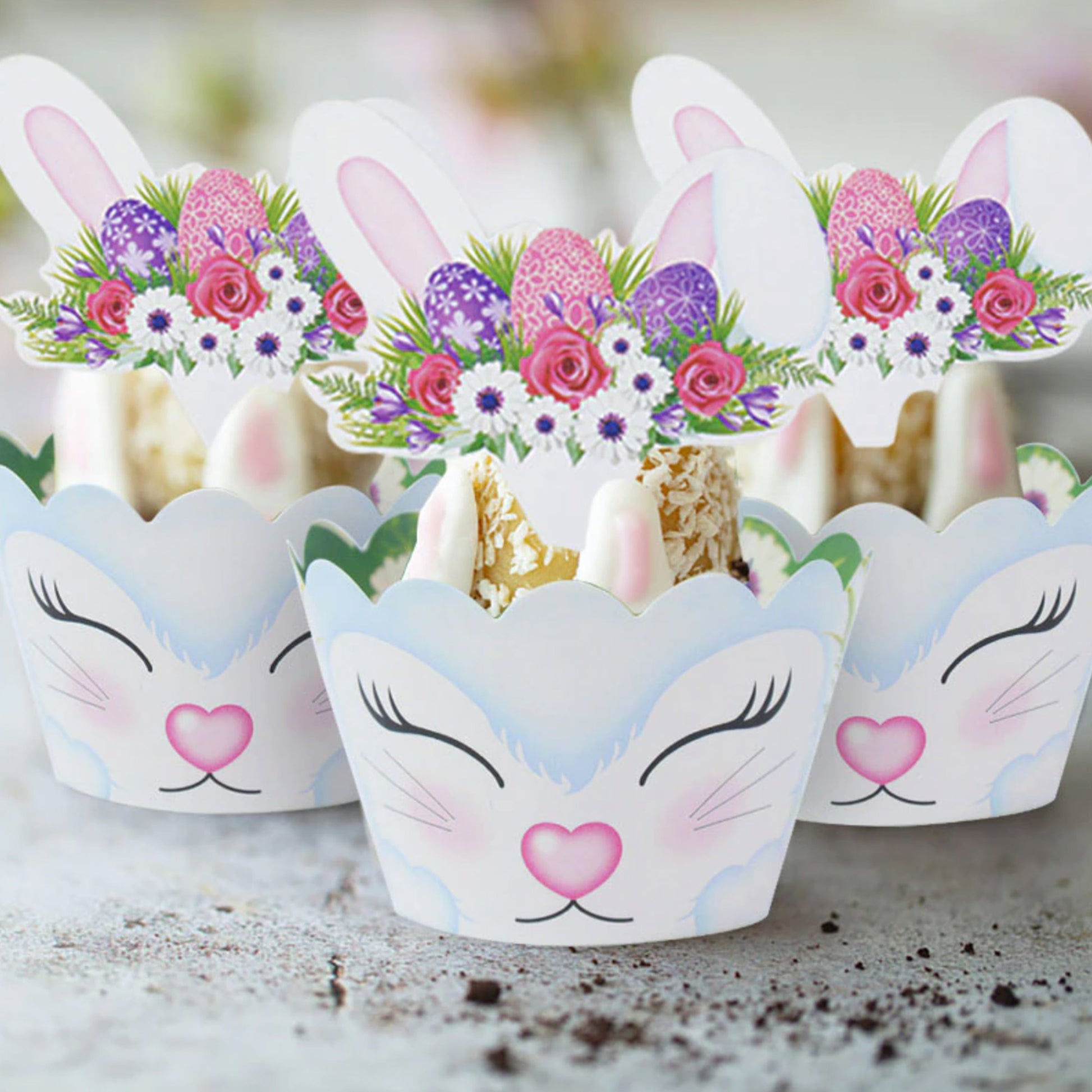 Cupcake Holder Easter Bunny