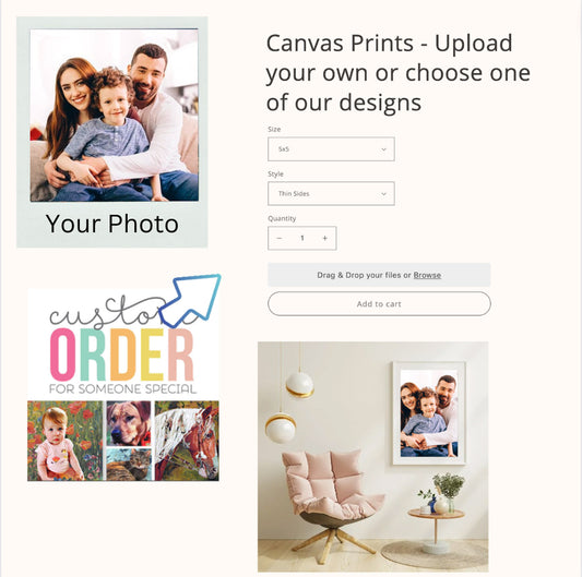 custom canvas print from your photo
