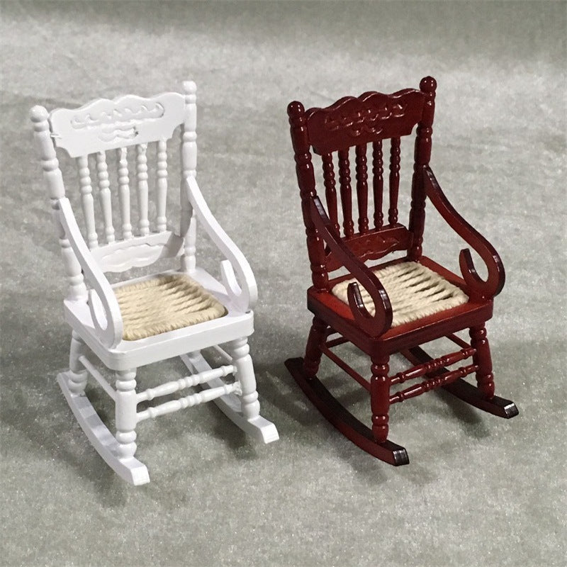 Miniature Rocking Chairs Miniature Rocking Chair 1 12 Scale Dollhouse Furniture – Portraits and ...