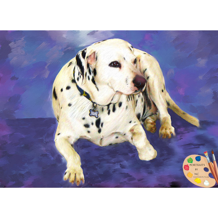 Dalmation Dog Painting