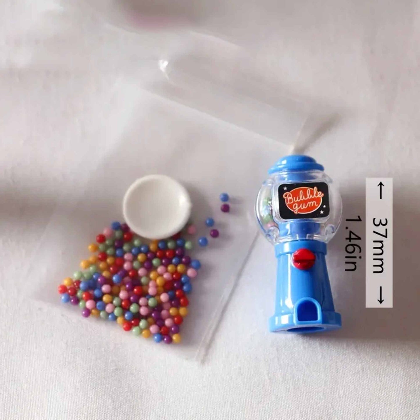 Miniature Bubble Gum Machine 1/12 Scale Dollhouse Accessory