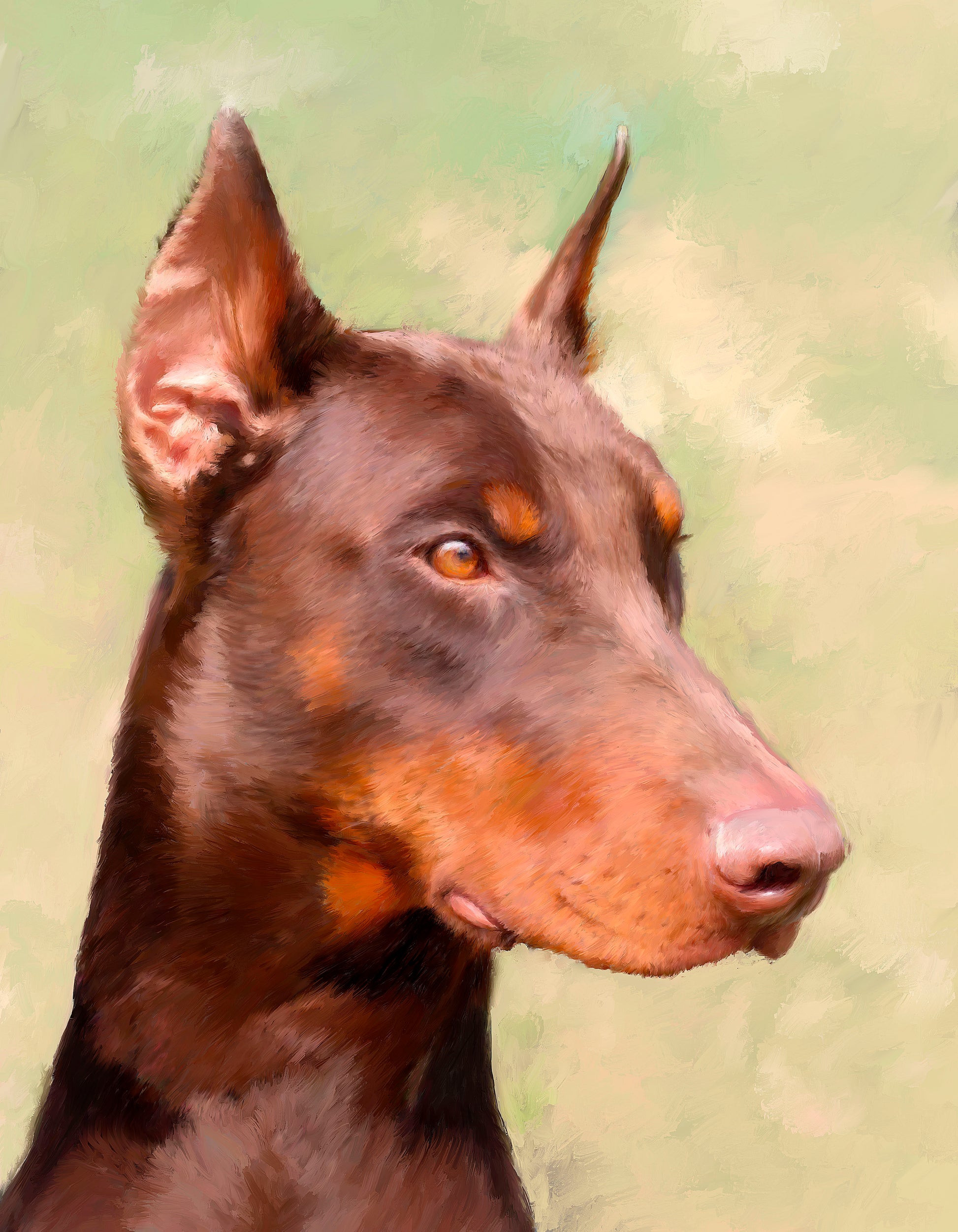 Embroidered Doberman Portrait : R/Embroidery - Foto 3