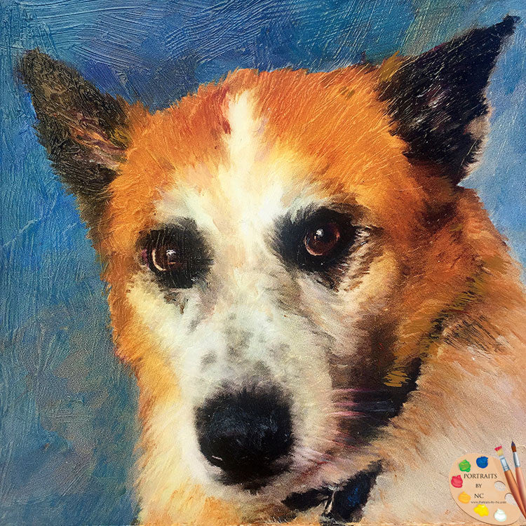 Dog Oil Portrait