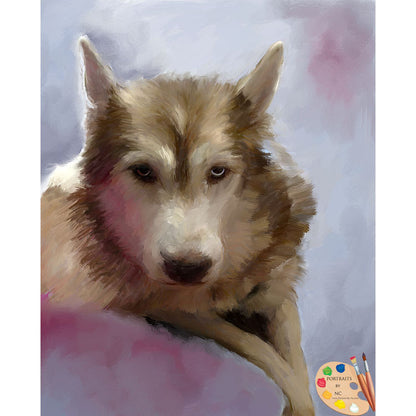 German Shepherd Dog Painting 573