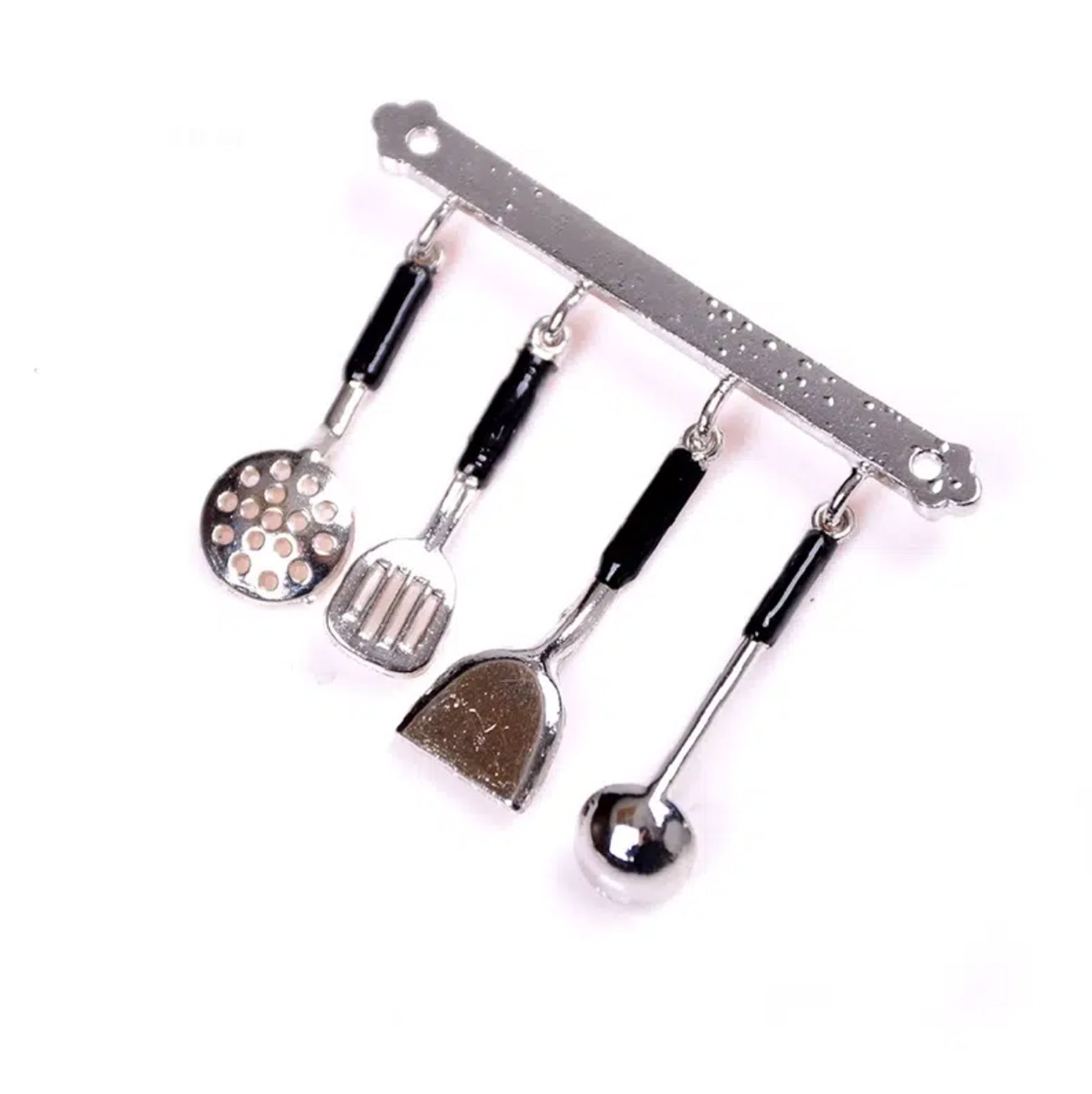 dollhouse kitchen utensils silver