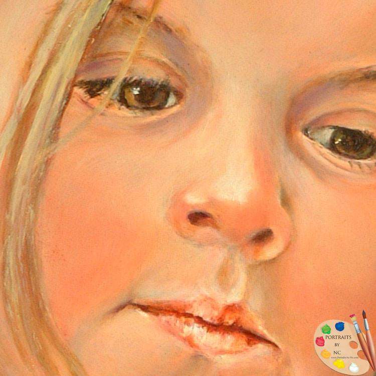 Custom Child Oil Portrait Girl Portrait Portraits and Miniatures by NC