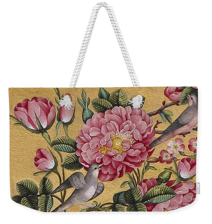 Weekender Tote Bag - Customizable Carryall Tote Bag - Design Exotic Camellias