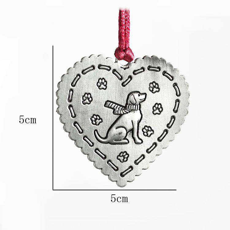 Dog-heart-ornament size