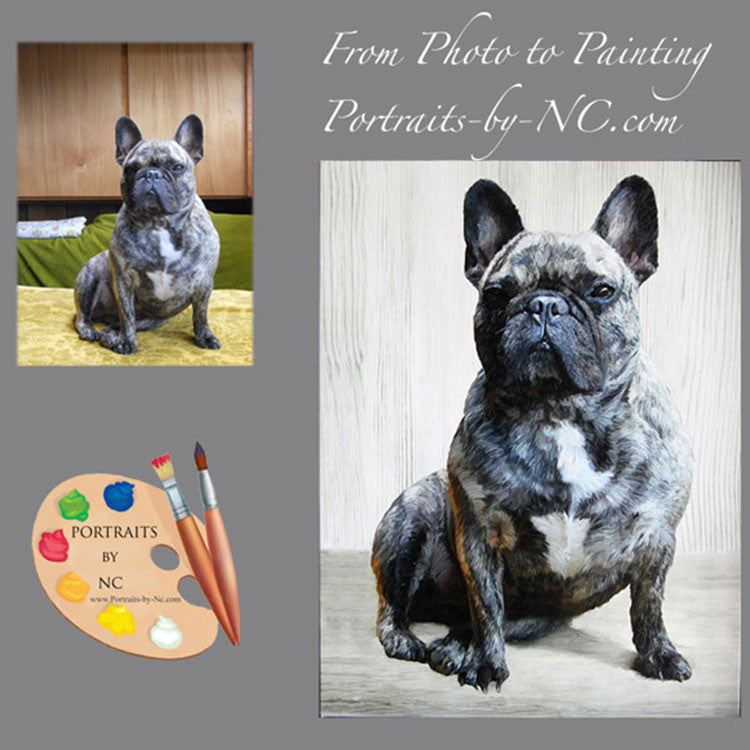 Custom Dog Portrait Pet Portrait | Popular Dog Portrait outlet Pet Art French Bulldog Dog Portrait Dog Portrait Custom