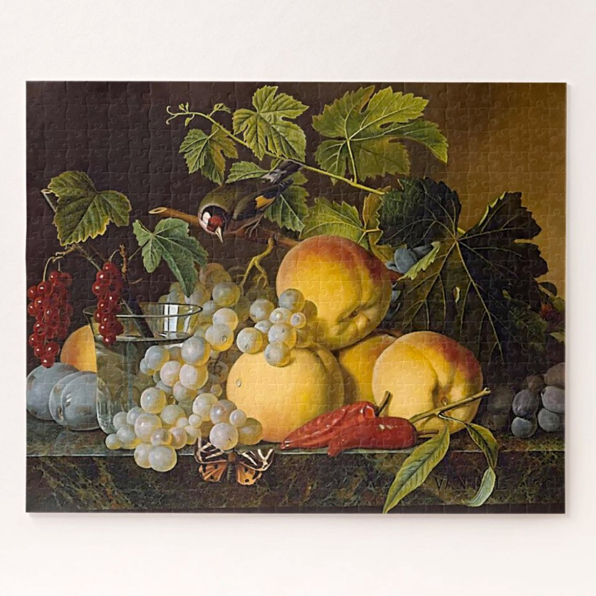 Fruit still life art puzzle for adults