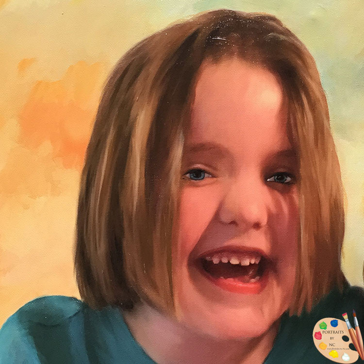 Girl Portrait in Oil