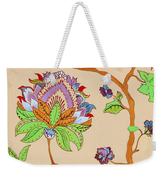 Floral Weekender Tote Bag