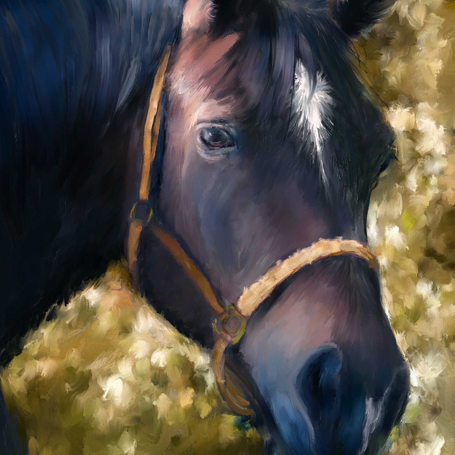 Tennessee Walker Horse Portrait detail