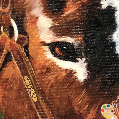Horse Portraits - Oil  Portrait 591