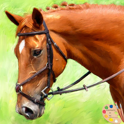 Brown Horse portrait