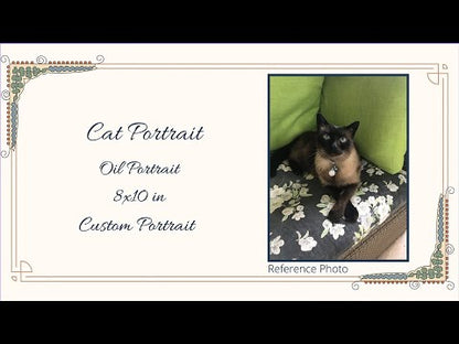Cat Portrait - Mickey Blue Eyes - Commissioned Oil Pet Portrait