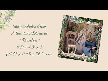 The Herbalist Shop Miniatur Room Box Diorama im Maßstab 1:24