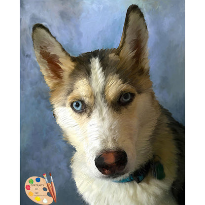 Husky Dog Painting 407