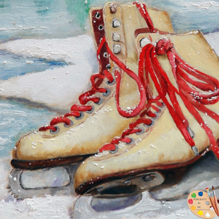 Painting of Skates 170 - Portraits by NC