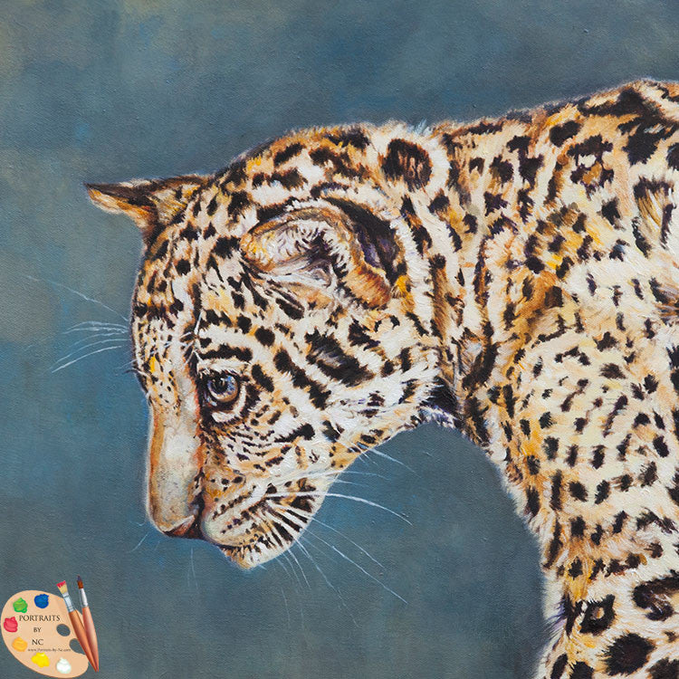 Wildlife Painting Jaguar Cub 181
