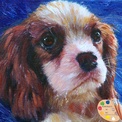 King Charles Puppy Painting 615