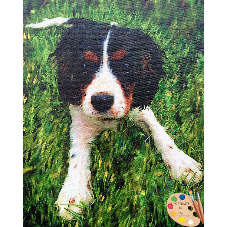 King Charles Spaniel Puppy Painting 381