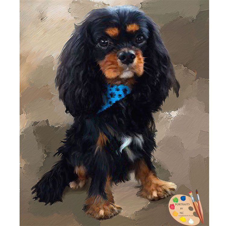 King Charles Spaniel Dog Painting 443