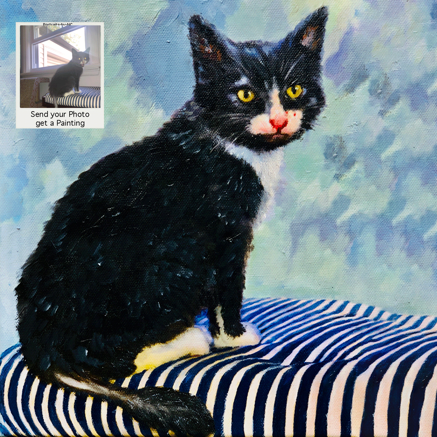 Kitten Oil Portrait