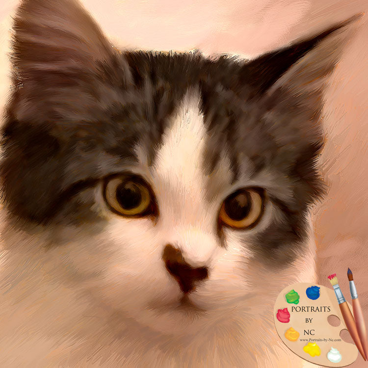 Kitten Painting 619