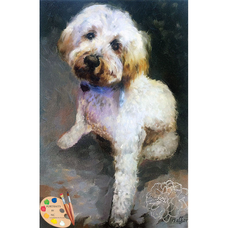 Labradoodle Dog Painting 487