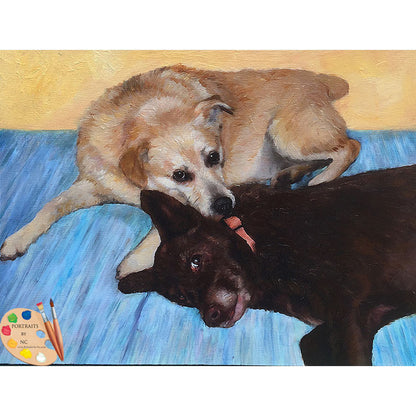 Labradors Painting 409